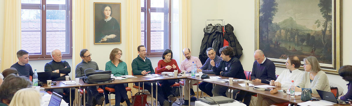 Erasmus+KA201-Tagung im Januar 2019 in Weimar, Senatssaal der Musikhochschule